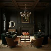 LED Chandelier by Crystorama - Aragon Collection, Soft Brass Finish - ARA-10268-SB-ST
