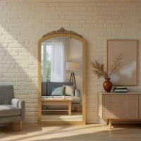 Mirror by Crystorama - Arden Collection, Burnished Brass Finish - ARN-M700-BB