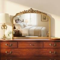 Mirror by Crystorama - Arden Collection, Burnished Brass Finish - ARN-M701-BB
