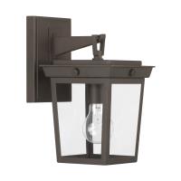 One Light Outdoor Wall Sconce by Crystorama - Belmont Collection, Twilight Bronze Finish - BEL-A8061-TZ