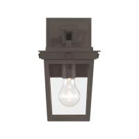 One Light Outdoor Wall Sconce by Crystorama - Belmont Collection, Twilight Bronze Finish - BEL-A8061-TZ