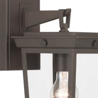 One Light Outdoor Wall Sconce by Crystorama - Belmont Collection, Twilight Bronze Finish - BEL-A8061-TZ
