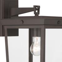 One Light Outdoor Wall Sconce by Crystorama - Belmont Collection, Twilight Bronze Finish - BEL-A8062-TZ