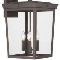 Three Light Outdoor Wall Sconce by Crystorama - Belmont Collection, Twilight Bronze Finish - BEL-A8063-TZ