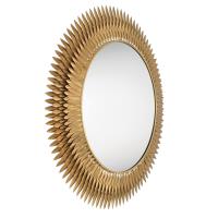 Mirror by Crystorama - Broche Collection, Antique Gold Finish - BRH-M546-GA