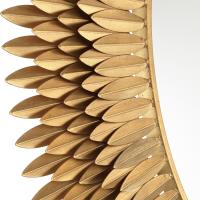 Mirror by Crystorama - Broche Collection, Antique Gold Finish - BRH-M546-GA