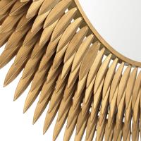 Mirror by Crystorama - Broche Collection, Antique Gold Finish - BRH-M546-GA