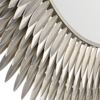 Mirror by Crystorama - Broche Collection, Antique Silver Finish - BRH-M546-SA