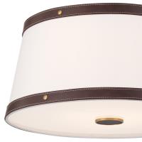Three Light Flush Mount by Crystorama - Callahan Collection, Luxe Gold Finish - CAL-2400-LG