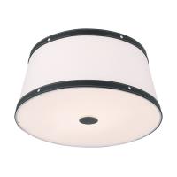 Three Light Flush Mount by Crystorama - Callahan Collection, Polished Nickel Finish - CAL-2400-PN