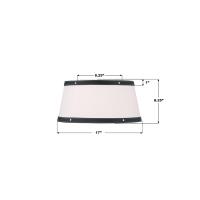 Three Light Flush Mount by Crystorama - Callahan Collection, Polished Nickel Finish - CAL-2400-PN