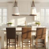 Three Light Pendant by Crystorama - Callahan Collection, Luxe Gold Finish - CAL-2404-LG