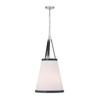 Three Light Pendant by Crystorama - Callahan Collection, Polished Nickel Finish - CAL-2404-PN