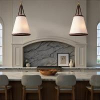 Four Light Pendant by Crystorama - Callahan Collection, Luxe Gold Finish - CAL-2405-LG