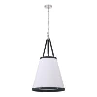 Four Light Pendant by Crystorama - Callahan Collection, Polished Nickel Finish - CAL-2405-PN