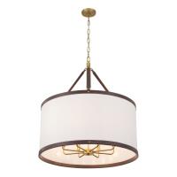 Eight Light Pendant by Crystorama - Callahan Collection, Luxe Gold Finish - CAL-2408-LG