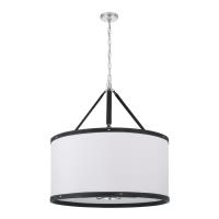 Eight Light Pendant by Crystorama - Callahan Collection, Polished Nickel Finish - CAL-2408-PN