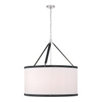 Eight Light Pendant by Crystorama - Callahan Collection, Polished Nickel Finish - CAL-2408-PN