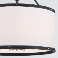 Eight Light Pendant by Crystorama - Callahan Collection, Polished Nickel Finish - CAL-2408-PN