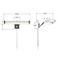 LED Picture Light by Crystorama - Callahan Collection, Polished Nickel Finish - CAL-2411-PN