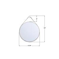 Mirror by Crystorama - Callahan Collection, Polished Nickel Finish - CAL-M218-PN