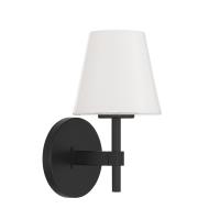 One Light Wall Sconce by Crystorama - Colton Collection, Black Finish - COL-201-BK
