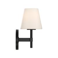 One Light Wall Sconce by Crystorama - Colton Collection, Black Finish - COL-201-BK