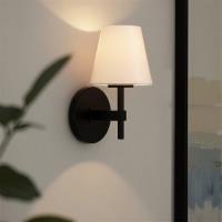 One Light Wall Sconce by Crystorama - Colton Collection, Black Finish - COL-201-BK