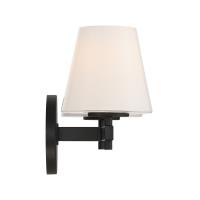 Two Light Wall Sconce by Crystorama - Colton Collection, Black Finish - COL-202-BK