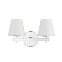 Two Light Wall Sconce by Crystorama - Colton Collection, Polished Chrome Finish - COL-202-CH