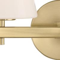 Two Light Wall Sconce by Crystorama - Colton Collection, Vibrant Gold Finish - COL-202-VG