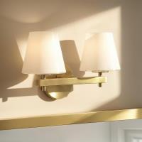 Two Light Wall Sconce by Crystorama - Colton Collection, Vibrant Gold Finish - COL-202-VG