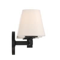 Three Light Bath by Crystorama - Colton Collection, Black Finish - COL-203-BK