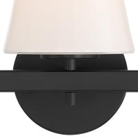 Three Light Bath by Crystorama - Colton Collection, Black Finish - COL-203-BK