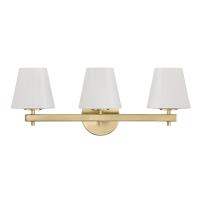 Three Light Bath by Crystorama - Colton Collection, Vibrant Gold Finish - COL-203-VG