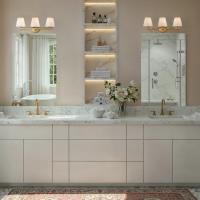 Three Light Bath by Crystorama - Colton Collection, Vibrant Gold Finish - COL-203-VG