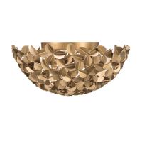 Three Light Flush Mount by Crystorama - Cora Collection, Soft Gold Finish - COR-7100-SG