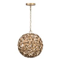 One Light Chandelier by Crystorama - Cora Collection, Soft Gold Finish - COR-7105-SG