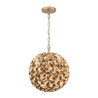 One Light Chandelier by Crystorama - Cora Collection, Soft Gold Finish - COR-7105-SG