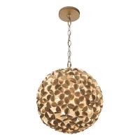 One Light Chandelier by Crystorama - Cora Collection, Soft Gold Finish - COR-7105-SG