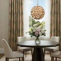 One Light Chandelier by Crystorama - Cora Collection, Soft Gold Finish - COR-7105-SG