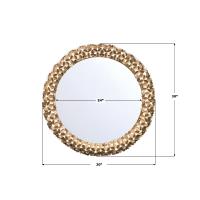 Mirror by Crystorama - Cora Collection, Soft Gold Finish - COR-M710-SG