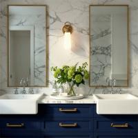 LED Wall Sconce by Crystorama - Calvin Collection, Vibrant Gold Finish - CVN-731-VG
