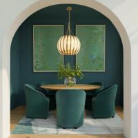 Five Light Chandelier by Crystorama - Daria Collection, Luxe Gold Finish - DRA-8003-LG
