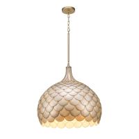 Five Light Pendant by Crystorama - Darby Collection, Soft Gold Finish - DRB-7005-SG