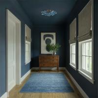 Six Light Semi Flush Mount by Crystorama - Esme Collection, Aged Brass Finish - ESM-4000-AG-BL