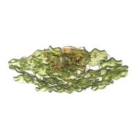 Six Light Semi Flush Mount by Crystorama - Esme Collection, Aged Brass Finish - ESM-4000-AG-GR