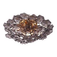 Six Light Semi Flush Mount by Crystorama - Esme Collection, Aged Brass Finish - ESM-4000-AG-SM