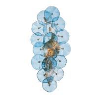 Four Light Wall Sconce by Crystorama - Esme Collection, Aged Brass Finish - ESM-4001-AG-BL