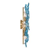 Four Light Wall Sconce by Crystorama - Esme Collection, Aged Brass Finish - ESM-4001-AG-BL